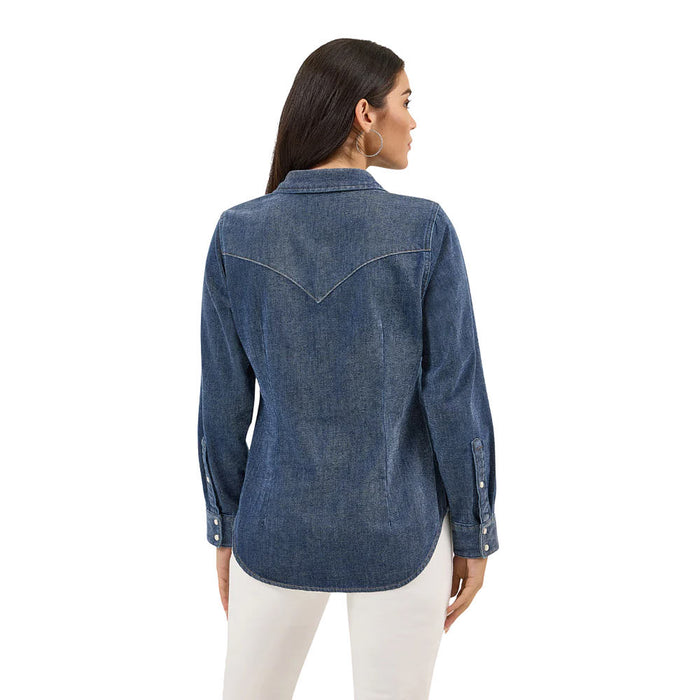 Wrangler Women's Denim Vintage Snap Shirt