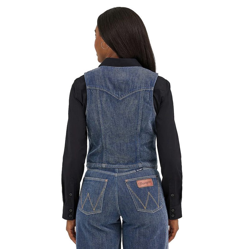 Wrangler Women's Retro Party Denim Vest