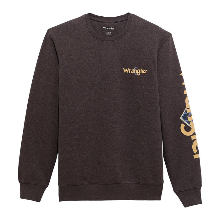 Wrangler Men's Mole Longhorn Aztec Fleece Pullover