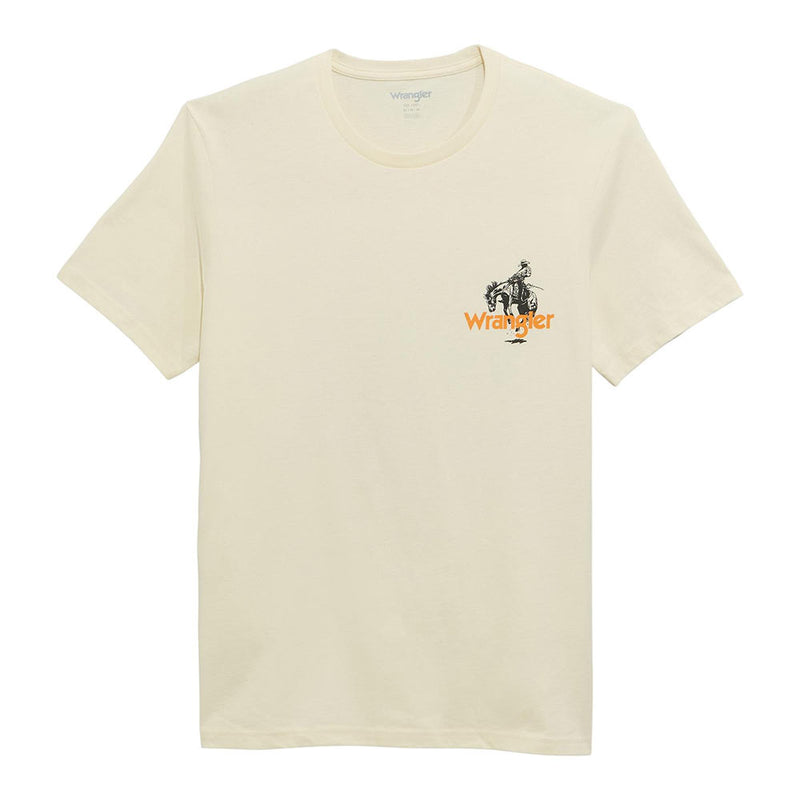 Wrangler Men's White Long Live Cowboys Tee Shirt