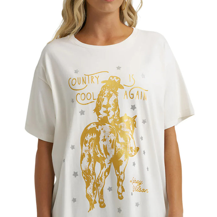 Wrangler Women's Lainey Wilson Country Is Cool Tee Shirt
