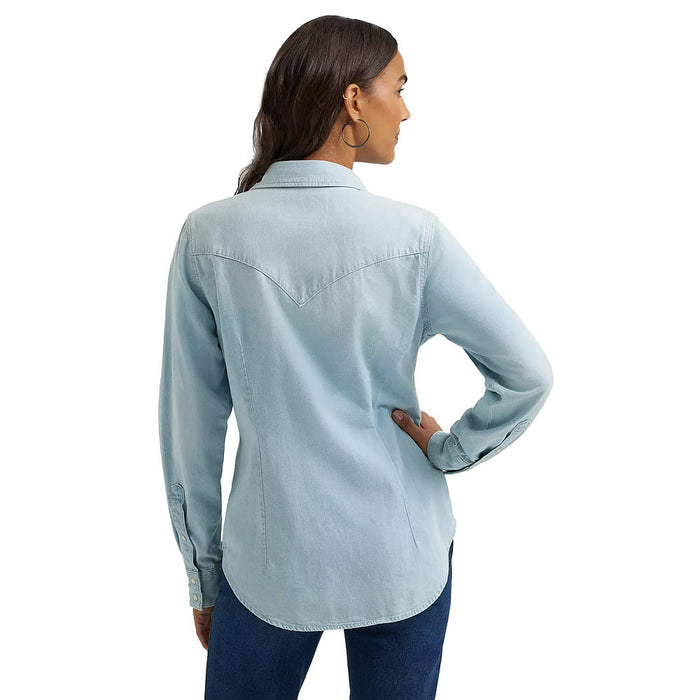 Wrangler Women's Bleached Denim Shirt