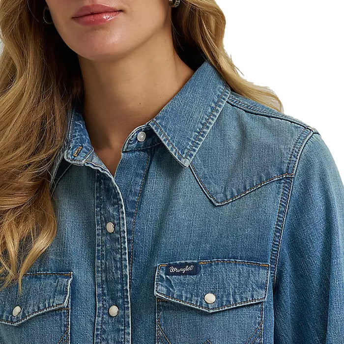 Wrangler Women's Tint Denim Shirt