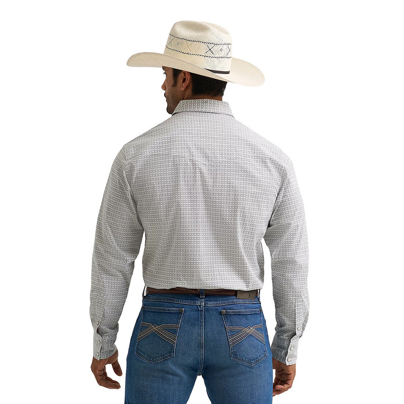 Wrangler Men's 20X Grey & Olive Competition Shirt