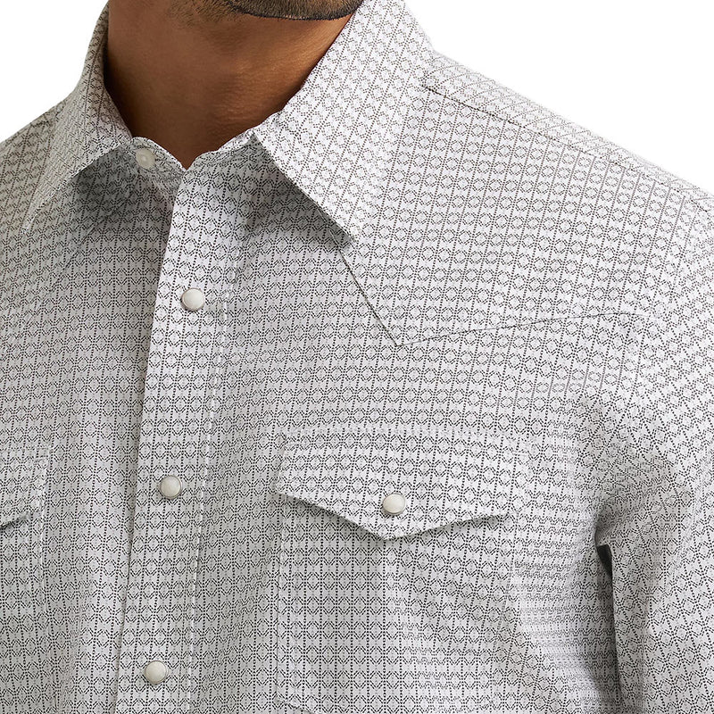 Wrangler Men's 20X Grey & Olive Competition Shirt