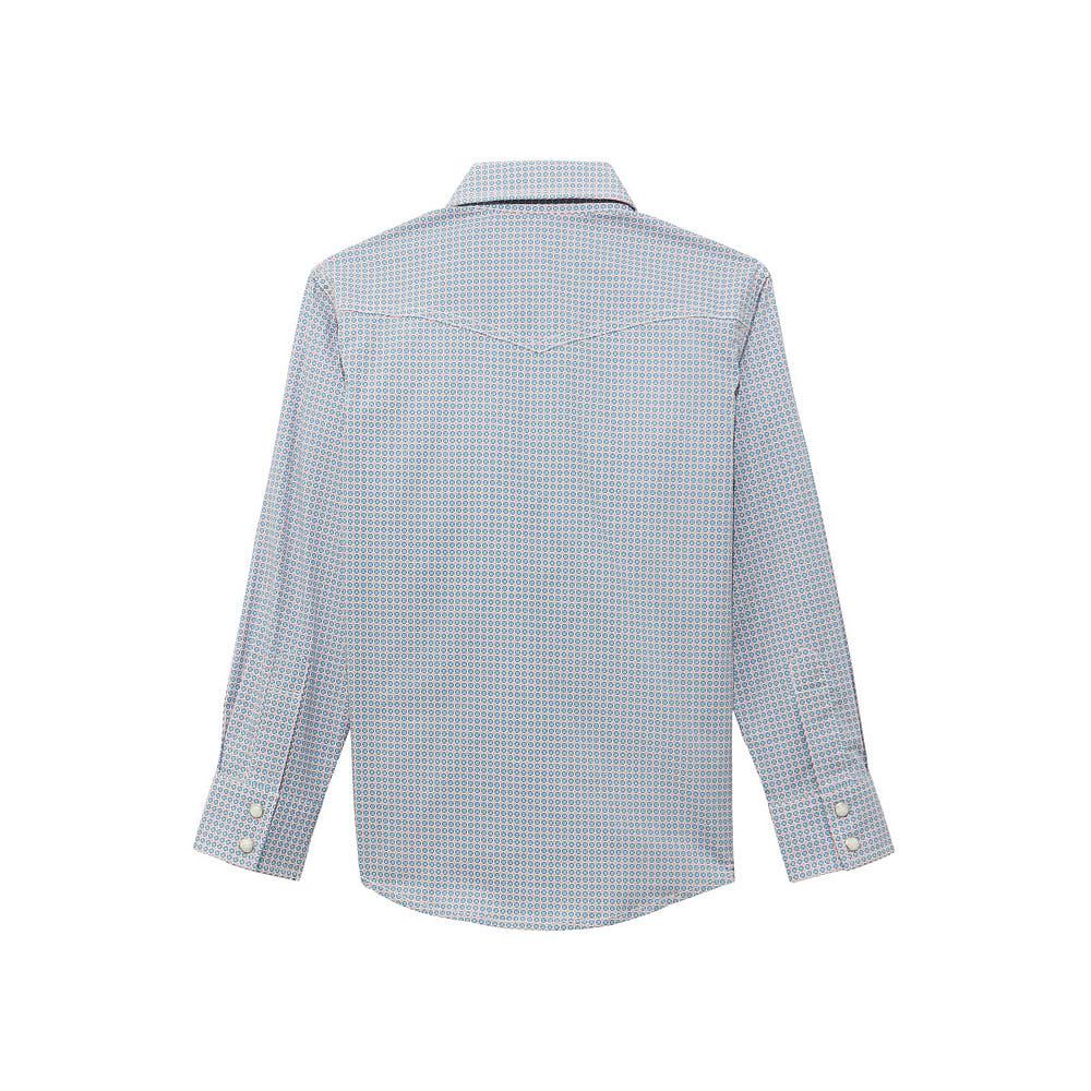 Wrangler Boy's 20X Blue Multi Shirt — NRS