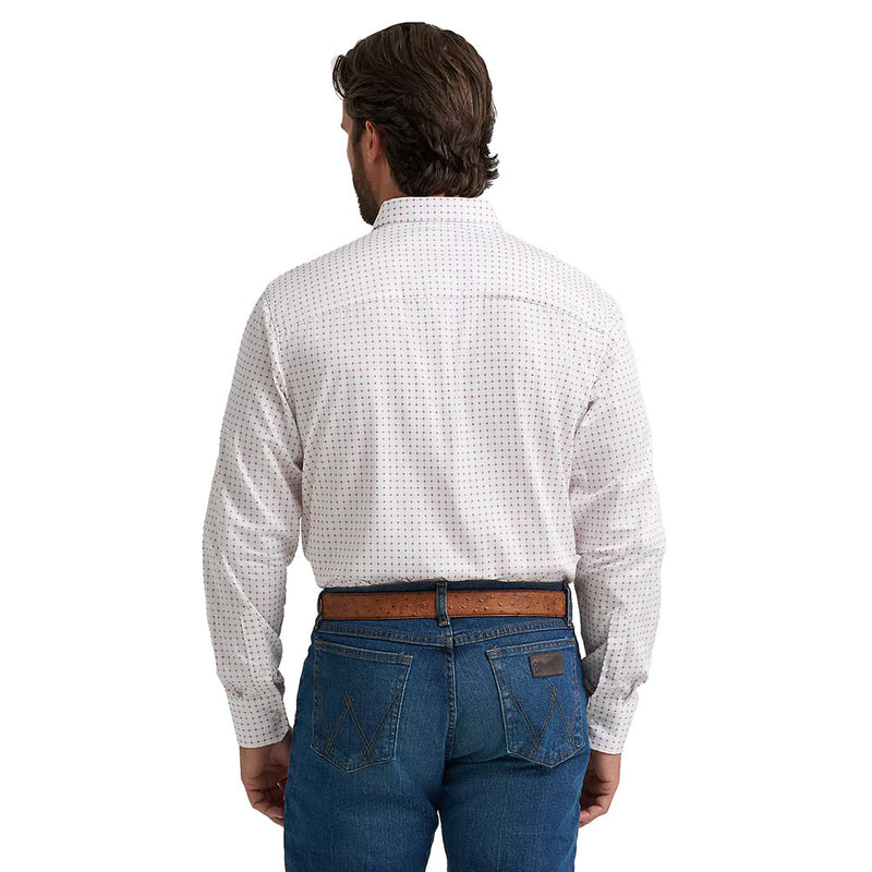 Wrangler Men's Cody Johnson White & Red Shirt