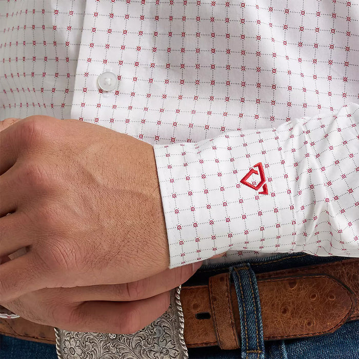Wrangler Men's Cody Johnson White & Red Shirt