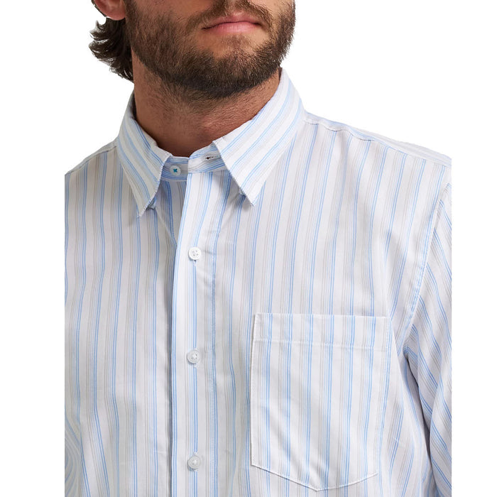 Wrangler Men's Cody Johnson Blue Striped Shirt