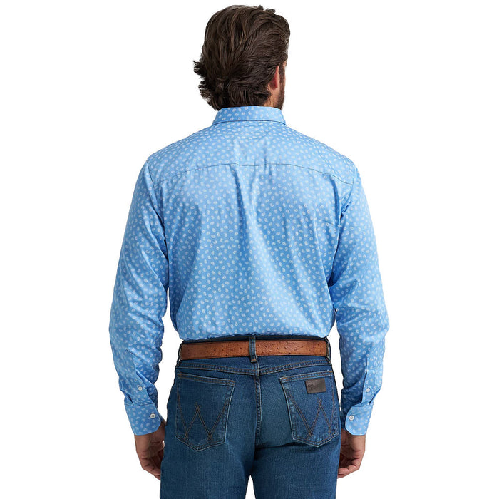 Wrangler Men's Cody Johnson Blue Paisley Shirt