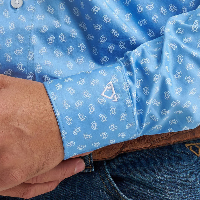 Wrangler Men's Cody Johnson Blue Paisley Shirt