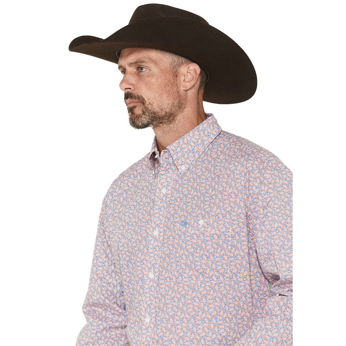 Wrangler Men's Red Paisley Classic Shirt