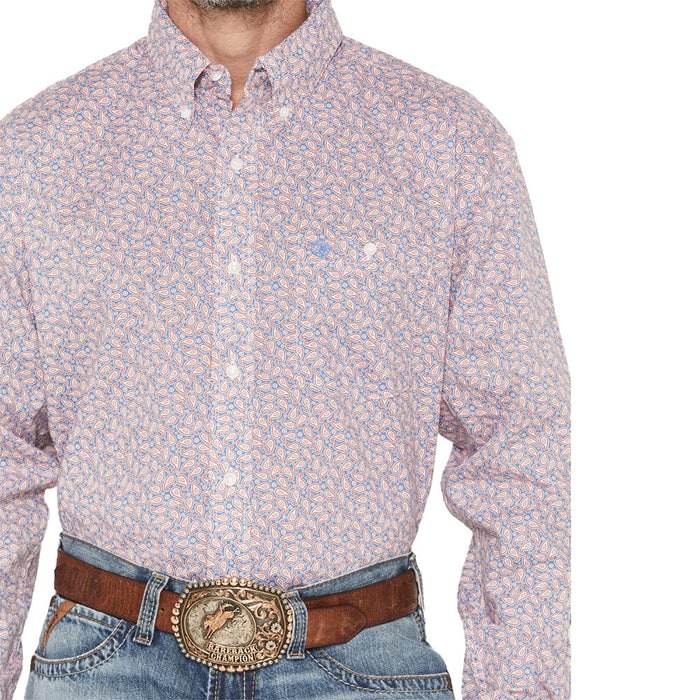 Wrangler Men's Red Paisley Classic Shirt