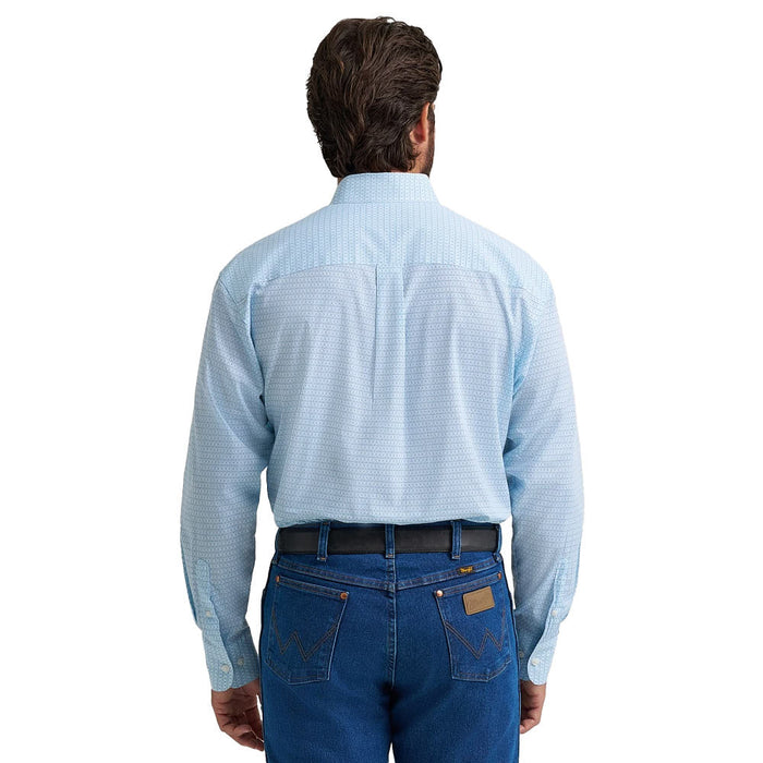 Wrangler Men's Classic Blue Printed Shirt