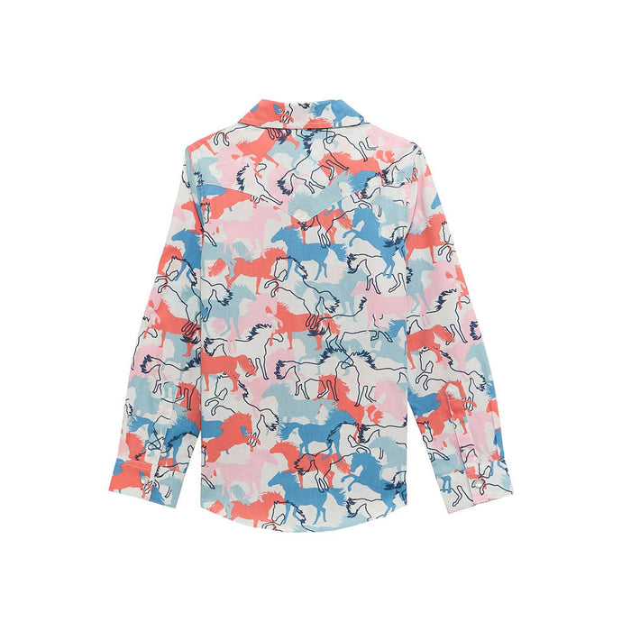 Wrangler Girl's Running Horse Shirt