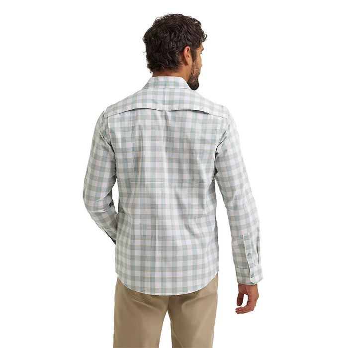 Wrangler Men's Abyss Check Hike To Fish ATG Shirt