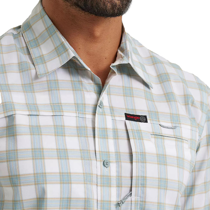 Wrangler Men's Abyss Check Hike To Fish ATG Shirt