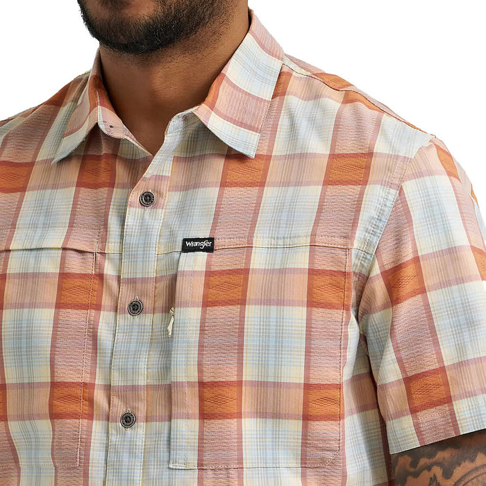 Wrangler Men's Pear Sorbet ATG Hike Shirt