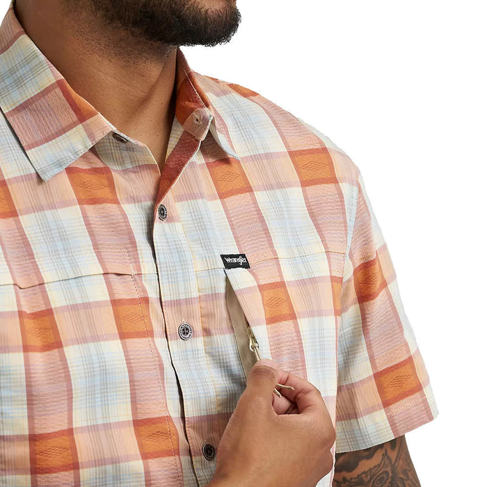 Wrangler Men's Pear Sorbet ATG Hike Shirt