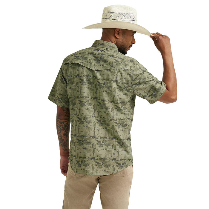 Wrangler Men's Olivine Cactus Performance Shirt