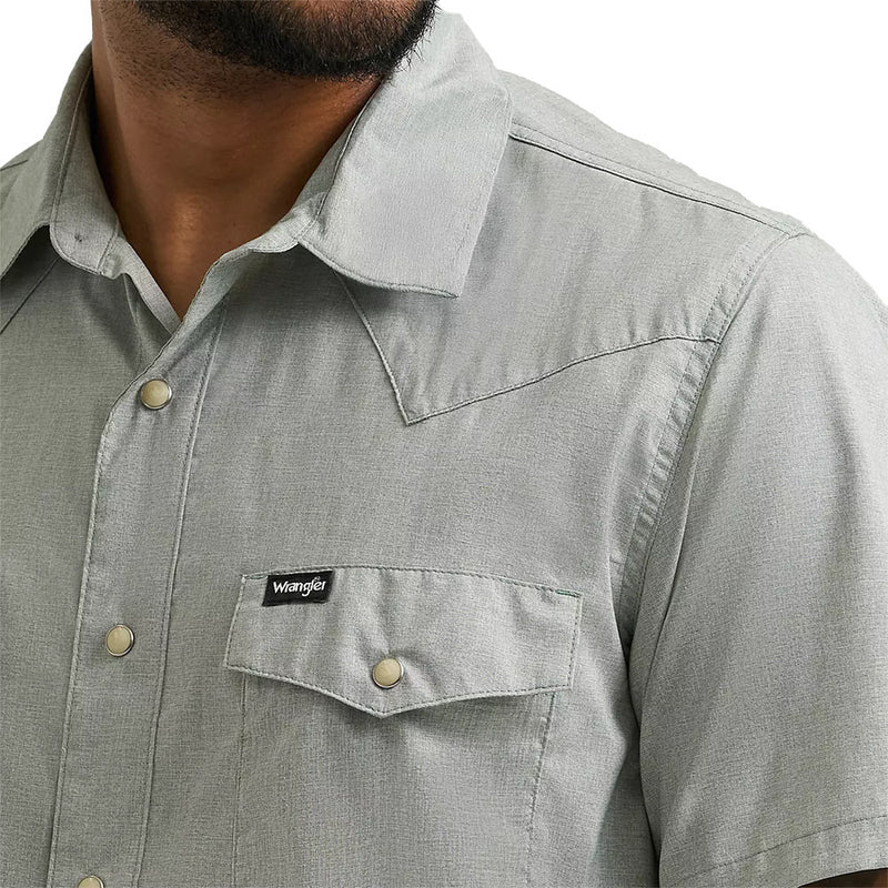 Wrangler Men's Iceberg Green Drover Utility Shirt