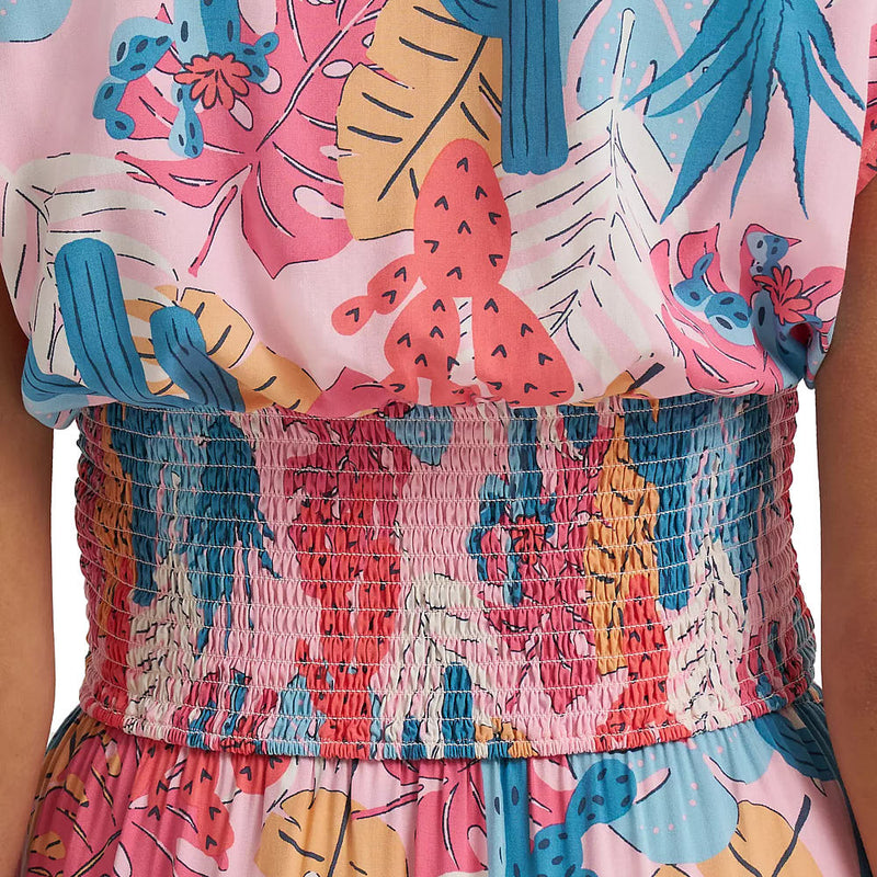 Wrangler Women's Pink Cactus Print Dress