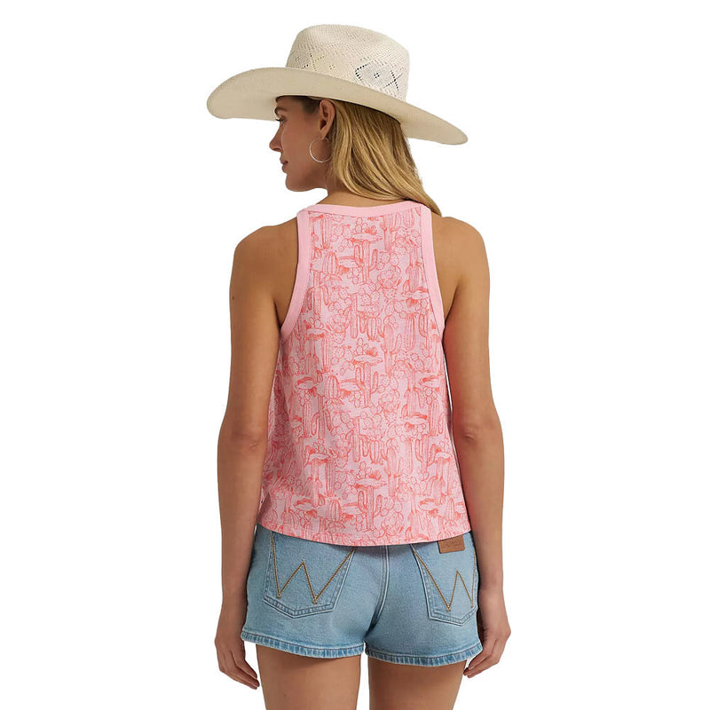 Wrangler Women's Pink Desert Print Tank