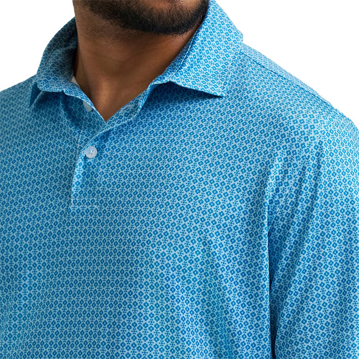 Wrangler Men's Airy Blue Performance Polo