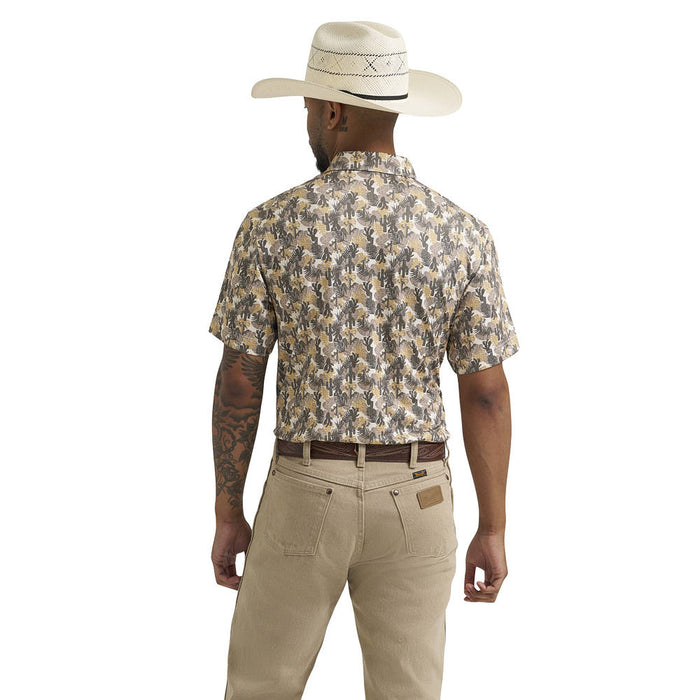Wrangler Men's Cactus Coriander ATG Performance Polo
