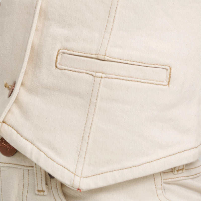 Wrangler Women's White Denim Vest