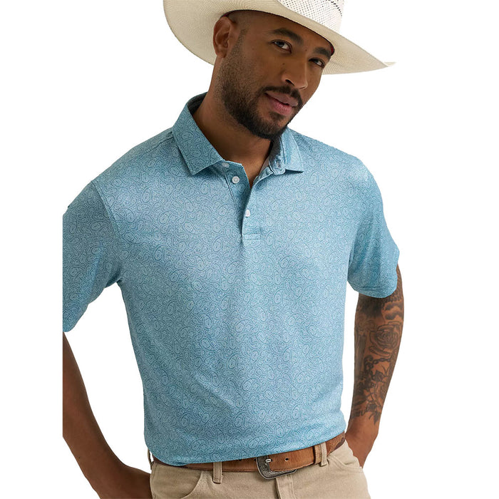 Wrangler Men's Paisley ATG Performance Polo