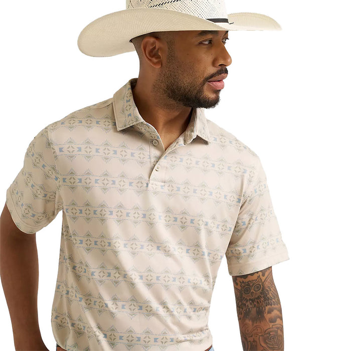 Wrangler Men's Checotah Print ATG Performance Polo