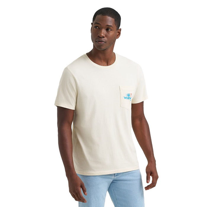 Wrangler Men's Antique White Star Logo Tee Shirt