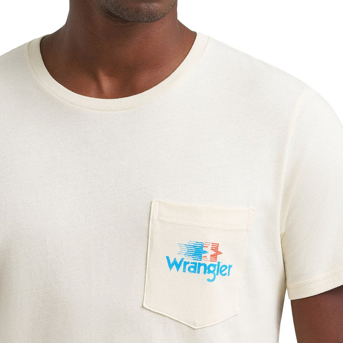 Wrangler Men's Antique White Star Logo Tee Shirt