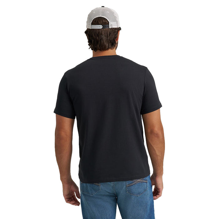 Wrangler Men's Long Live Cowboys Jet Black Tee Shirt