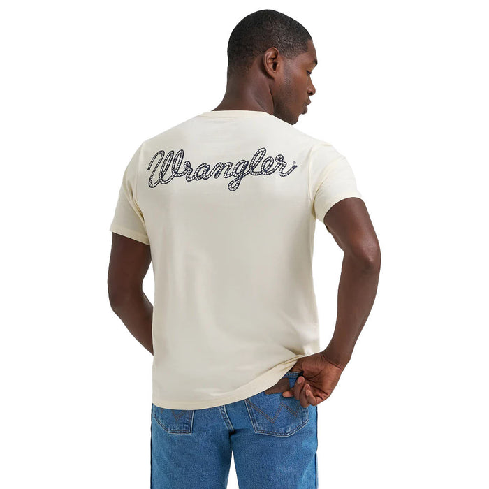Wrangler Men's Bucking Horse Antique White Tee Shirt