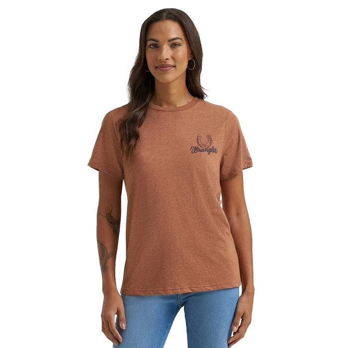 Wrangler Women's Back Graphic Rawhide Tee Shirt