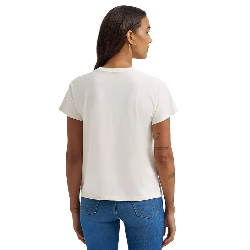Wrangler Women's USA Applique Egret Tee Shirt