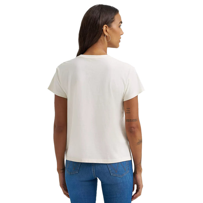 Wrangler Women's USA Applique Egret Tee Shirt