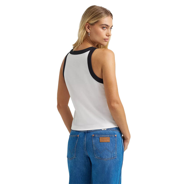 Wrangler Women's Worn White Western Icon Tank
