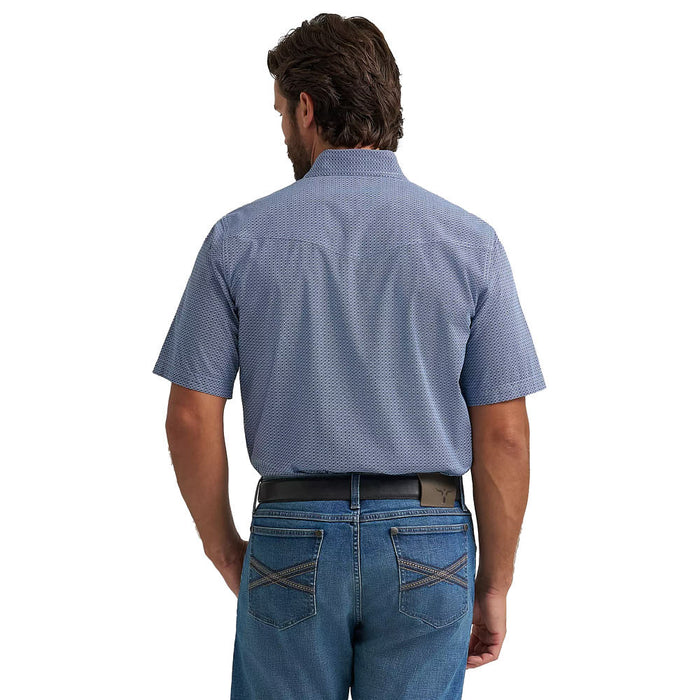 Wrangler Men's 20X Competition Blue Print Shirt