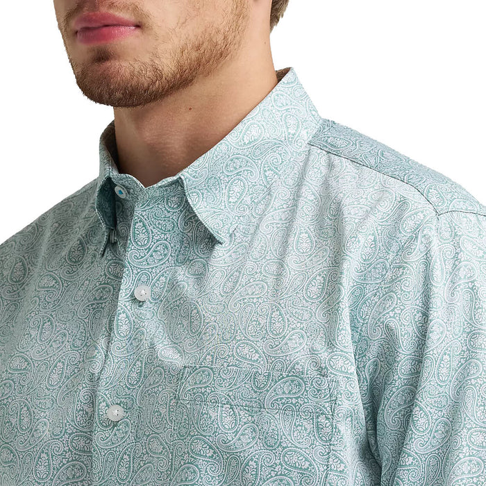 Wrangler Men's Cody Johnson Green Paisley Long Sleeve Shirt