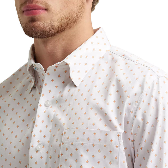Wrangler Men's Cody Johnson Peach Diamond Long Sleeve Shirt