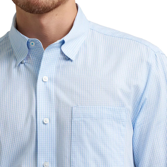 Wrangler Men's Cody Johnson Blue Check Long Sleeve Shirt