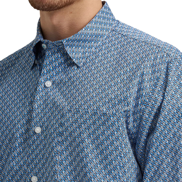 Wrangler Men's Cody Johnson Blue Long Sleeve Shirt