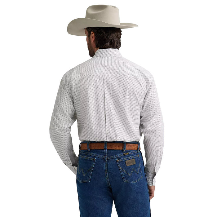 Wrangler Men's George Strait Grey Print Shirt