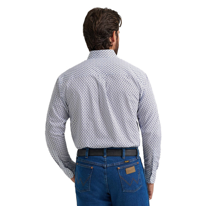 Wrangler Men's Blue Paisley Classic Shirt