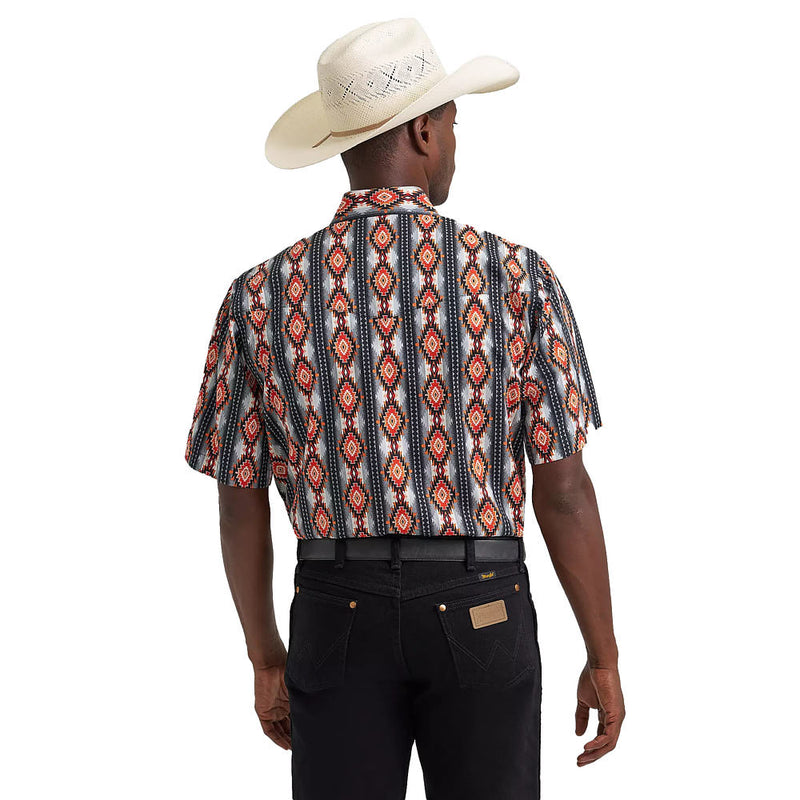 Wrangler Men's Checotah Black Print Shirt