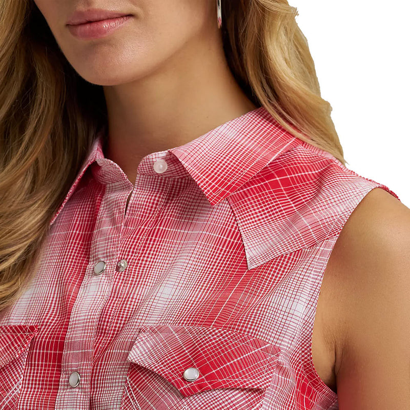 Wrangler Women's Red Retro Snap Shirt
