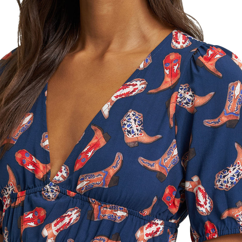Wrangler Women's Boot Print Top
